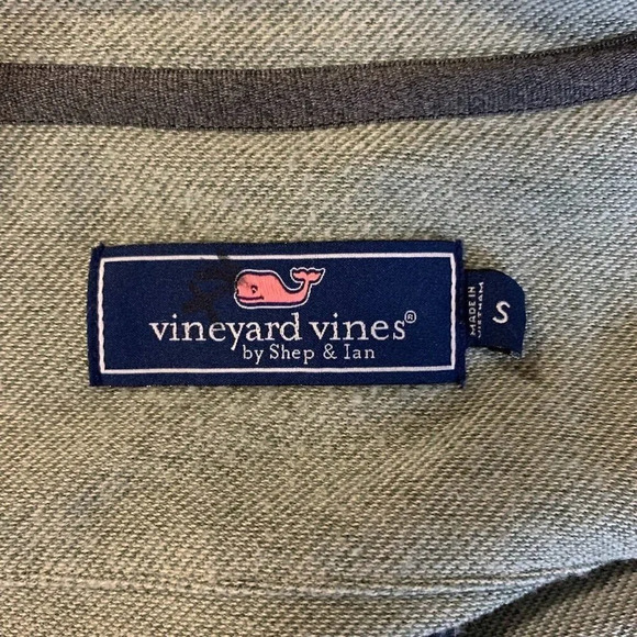 Vineyard Vines Men's Midtown Quarter-Zip Cotton Long Sleeve Pullover SZ S - Picture 6 of 12